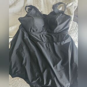 Torrid Black Lace Trim Dress